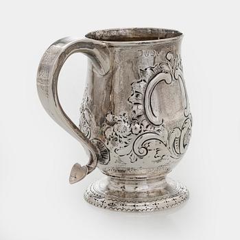 Dorothy Langlands, mugg, sterlingsilver, Newcastle, England 1806/1807.