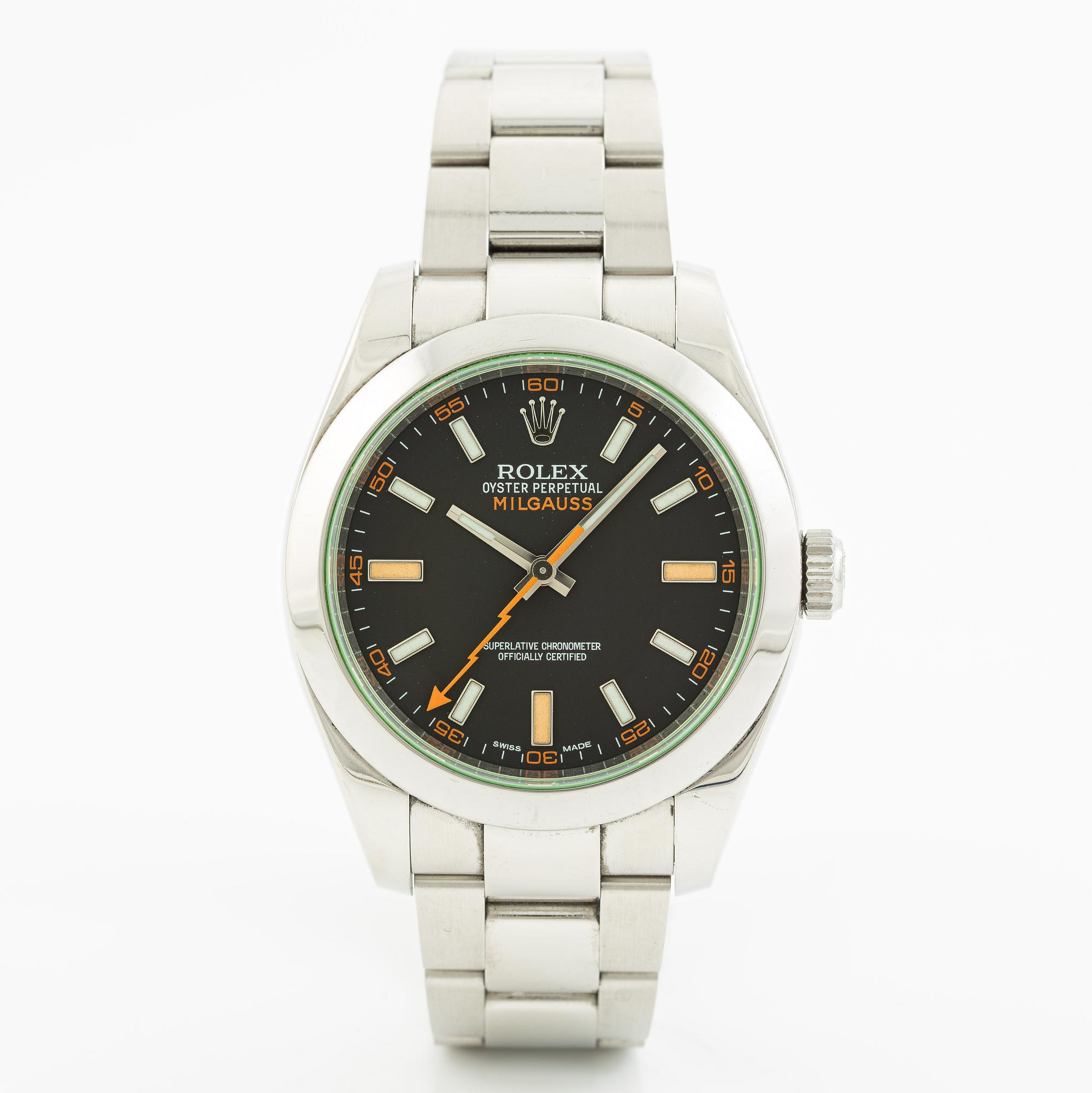 Rolex, Milgauss, armbandsur, 40 mm.