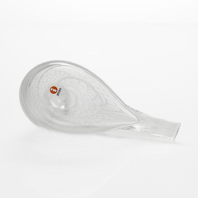 Oiva Toikka, a 'Mediator dove' glass bird, signed O. Toikka Nuutajärvi.