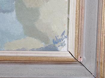 WIERTH, JOHN, olja på pannå. Sign o dat. -47.