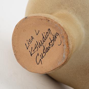 Lisa Larson, a 'Bulldog Maxi' stoneware sculpture, K-studion Gustavsberg, signed.