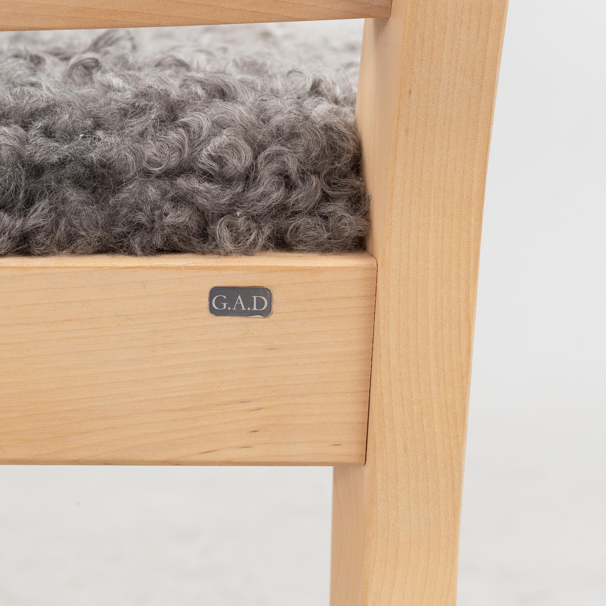 Desk and chair, "Ala", GAD. contemporary.