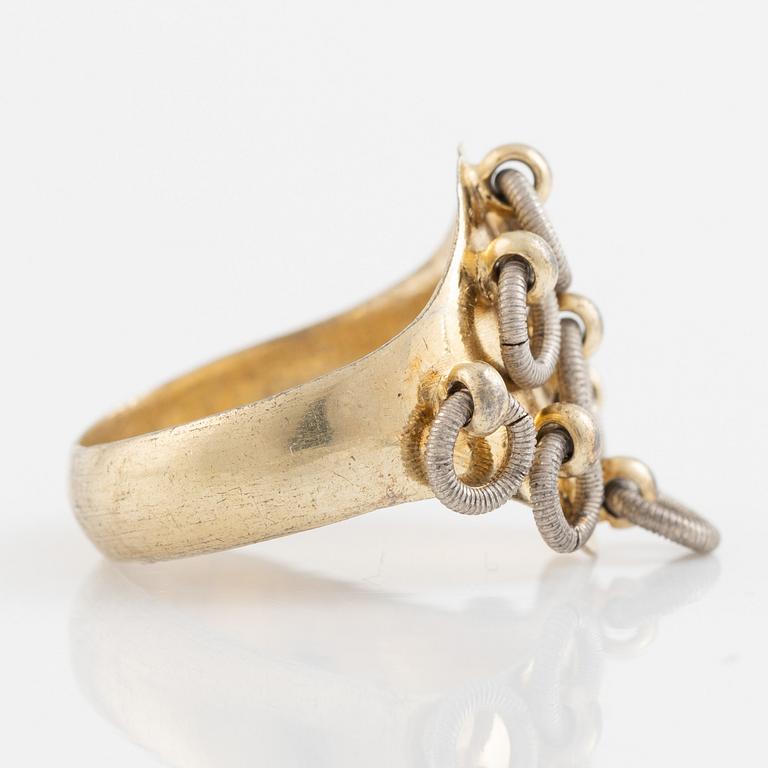 Silver ring, 1902.