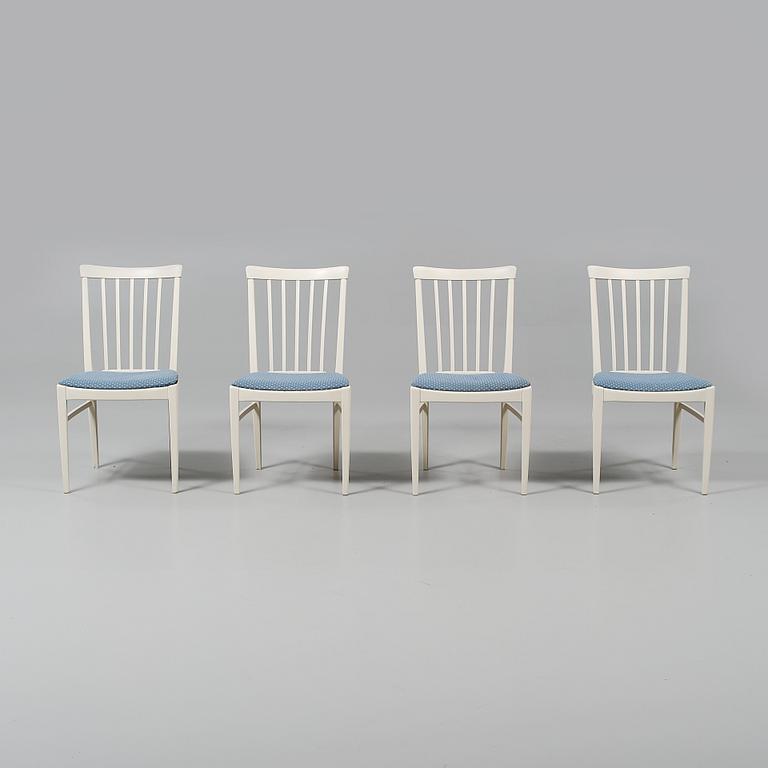 STOLAR, 4 st, "Herrgården", Carl Malmsten, Bodafors, delvis daterade 1964.