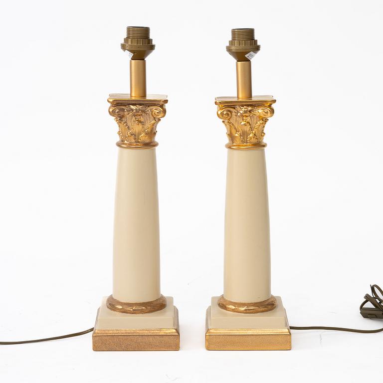 Table lamps, a pair, Maison le Dauphin, France.