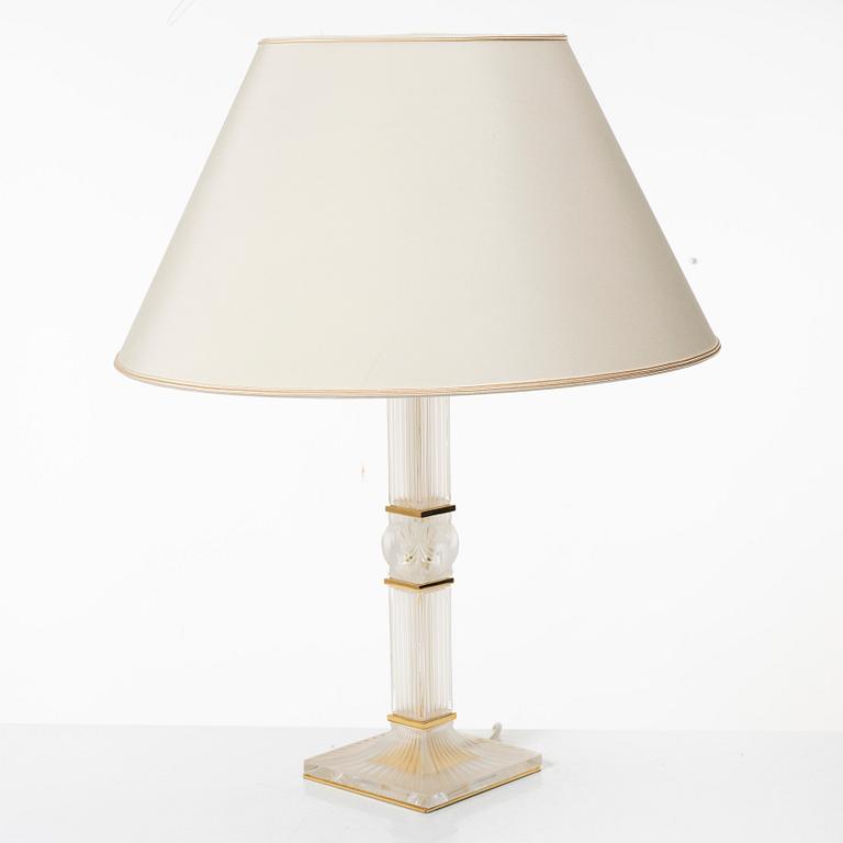 Lalique, 'Josephine' pattern lamp, France, 20th century.