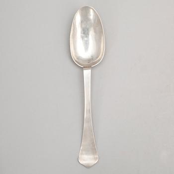 RÅTTSVANSSKED, silver, Hans Wolrath, Arboga 1737. Vikt ca 46 gram.