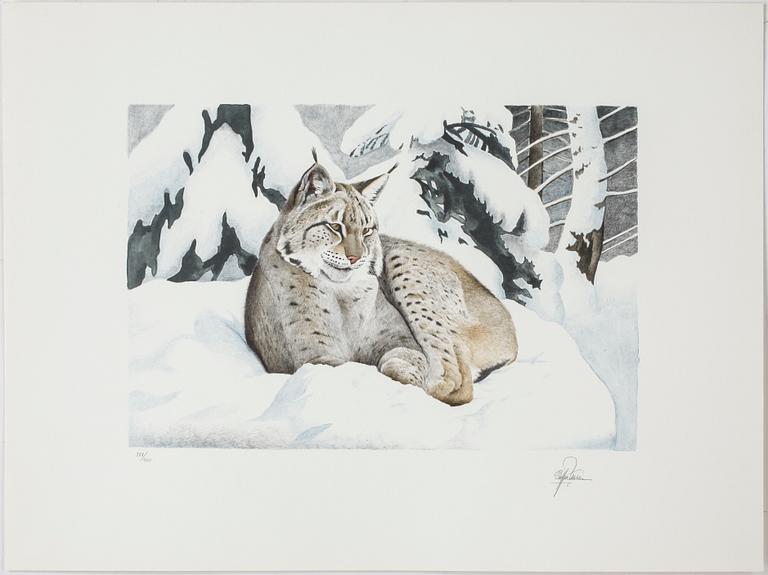 STAFFAN ULLSTRÖM, färglitografi, signerad och numrerad 358/400.