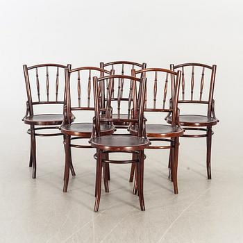 STOLAR, 6 st, mestadels Thonet-Mondus, omkring 1900.