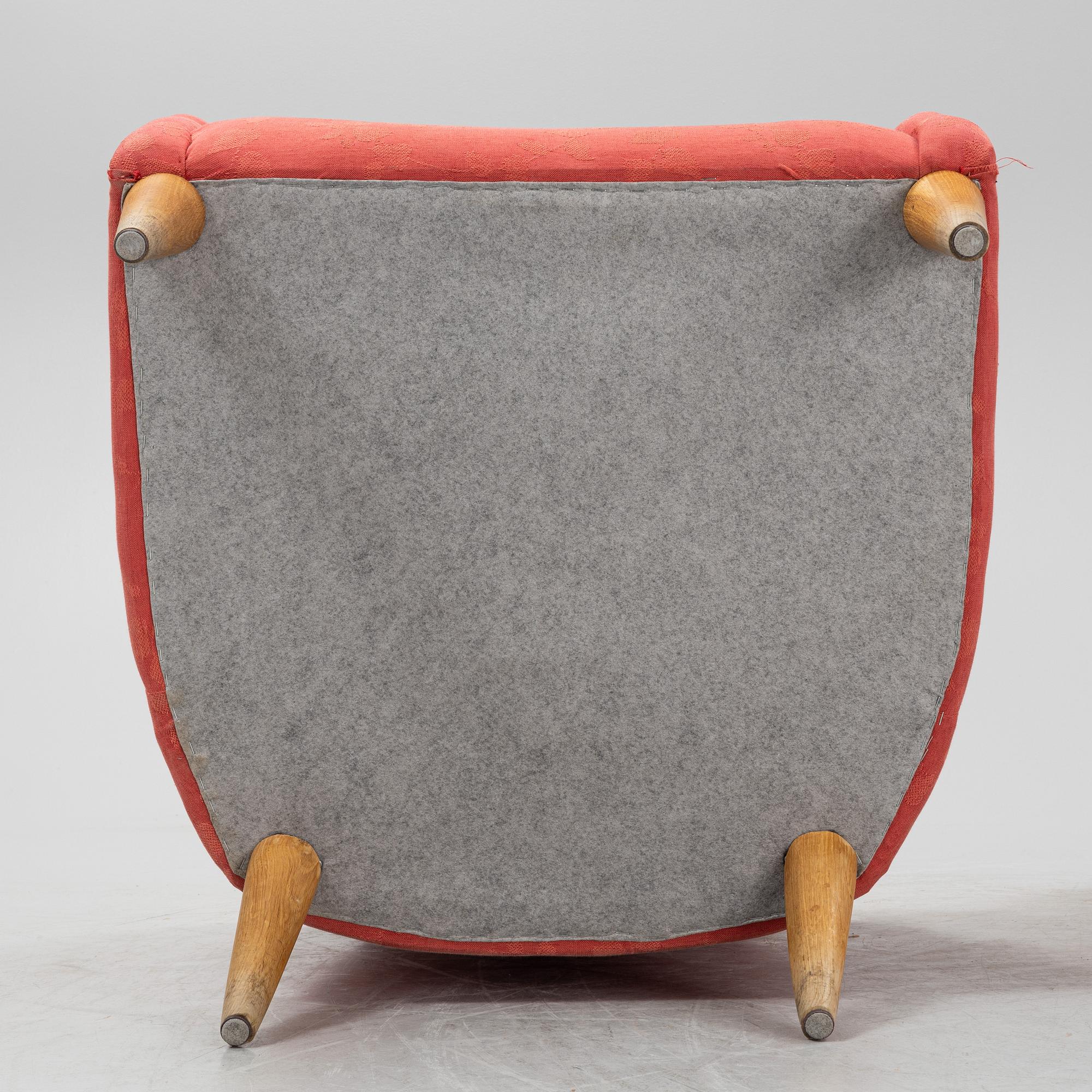 A pair of armchairs, later part of the 20th Century.