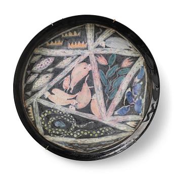 95. Eva Bengtsson, praktfat, stengods, egen studio, Frillesås.