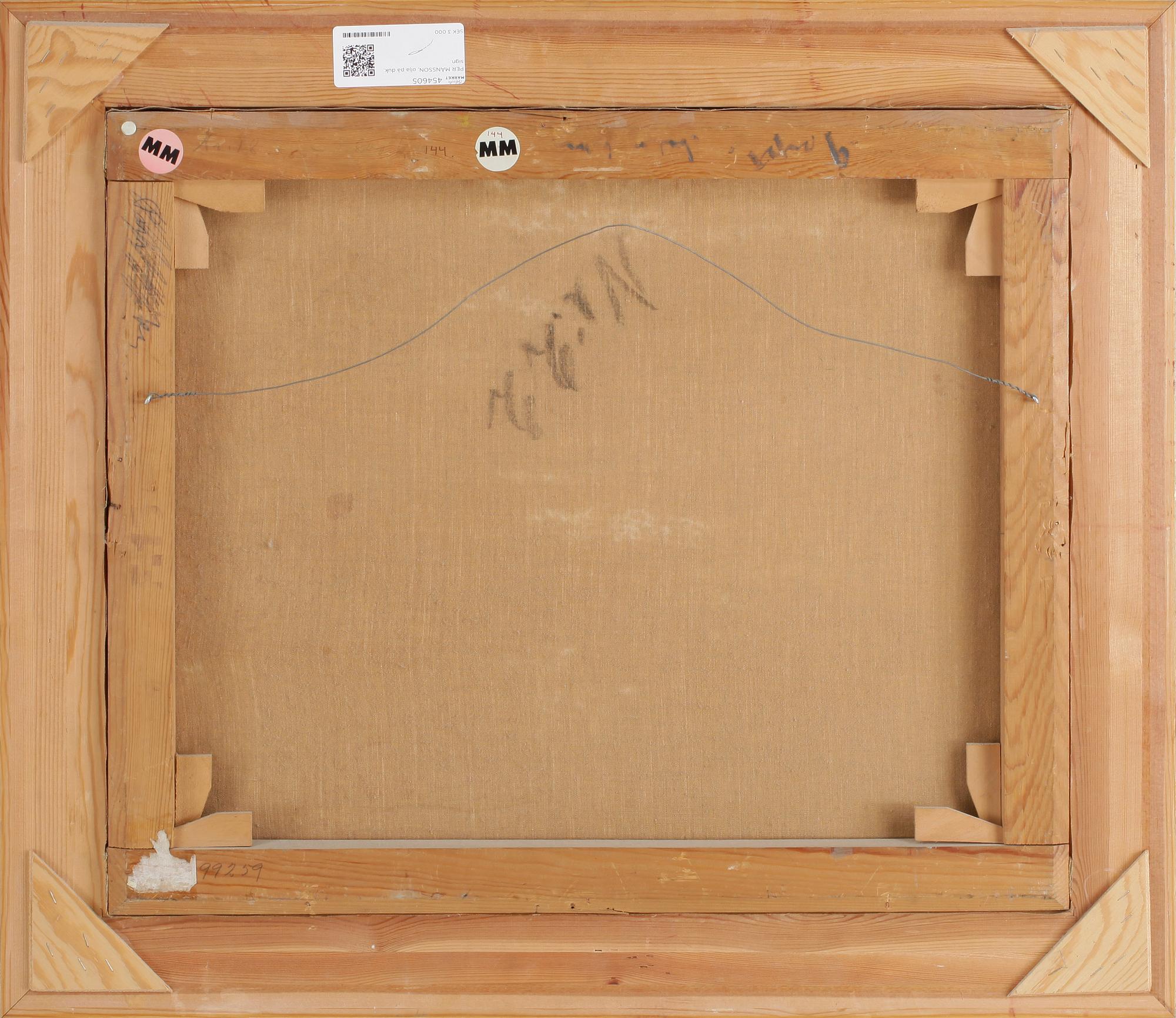 PER MÅNSSON, olja på duk, sign o otydlig datering.