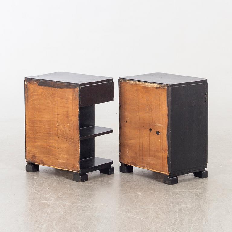 Sängbord, art deco 1930-tal.