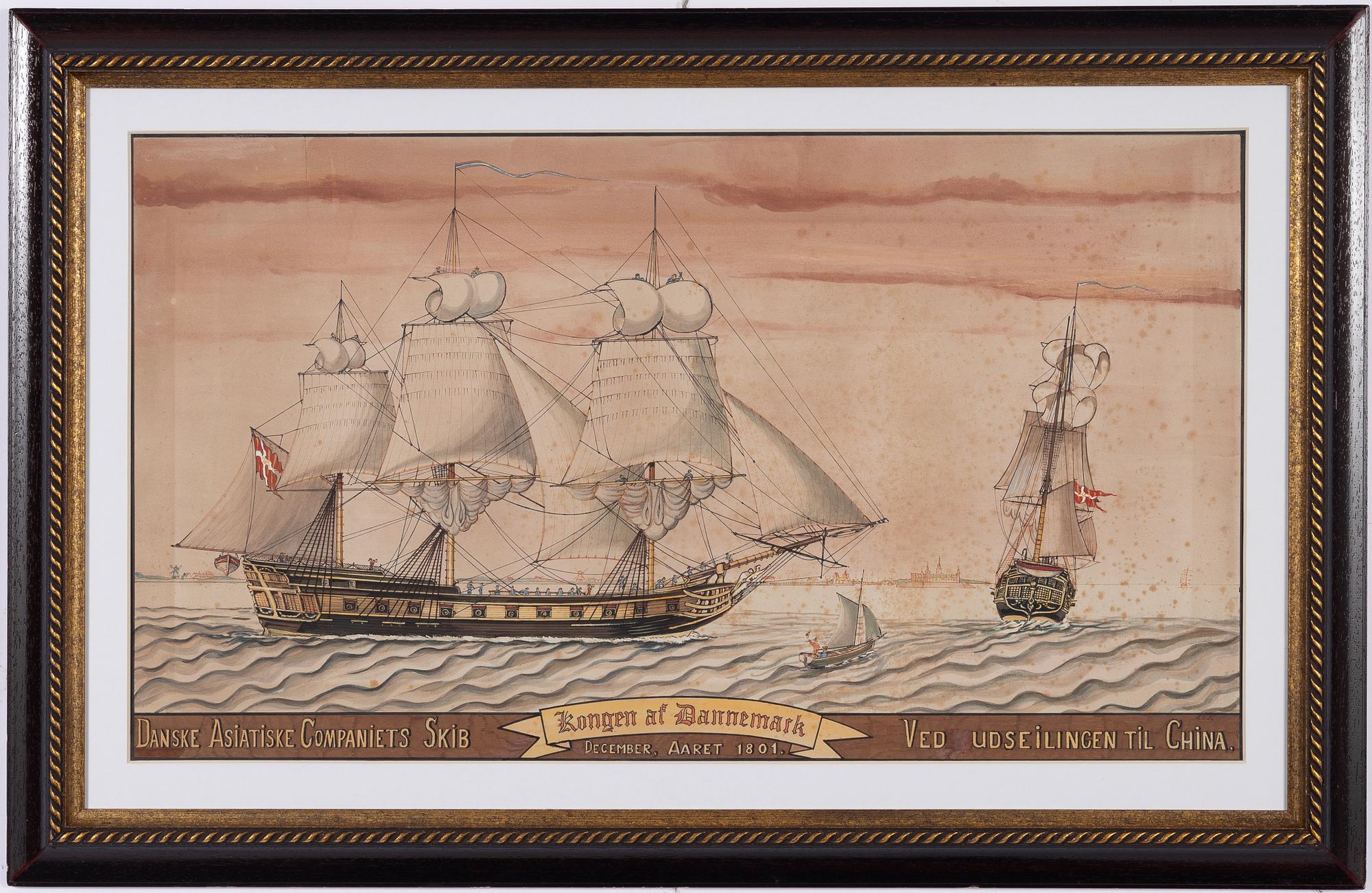 Christian Carl Tronier, 163. Christian Carl Tronier (1800-tal), Ostindiefararen "Kongen av Dannemark".