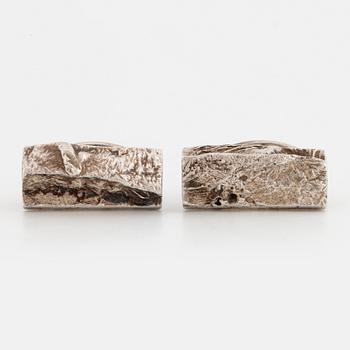 CLAËS E. GIERTTA, cufflinks, silver.