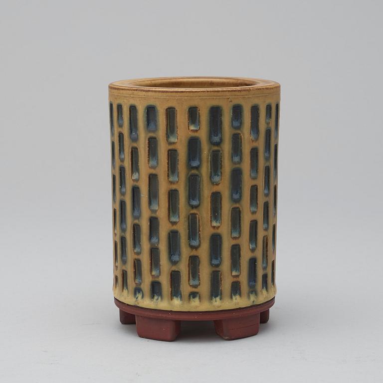 A Wilhelm Kåge 'Farsta' stoneware vase, Gustavsberg Studio 1956.
