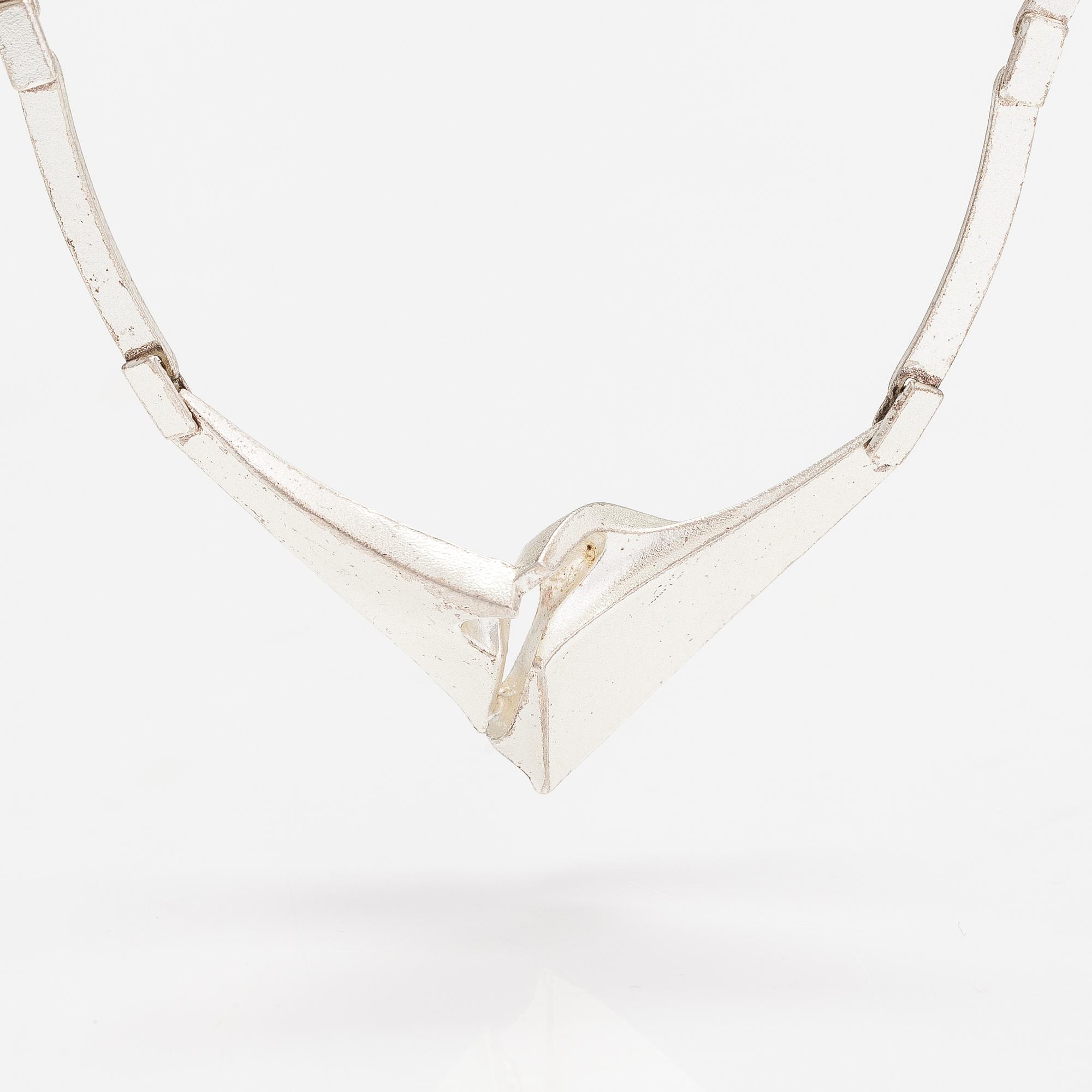 Björn Weckström, Halsband "Albatros", sterlingsilver. Lapponia 1991.