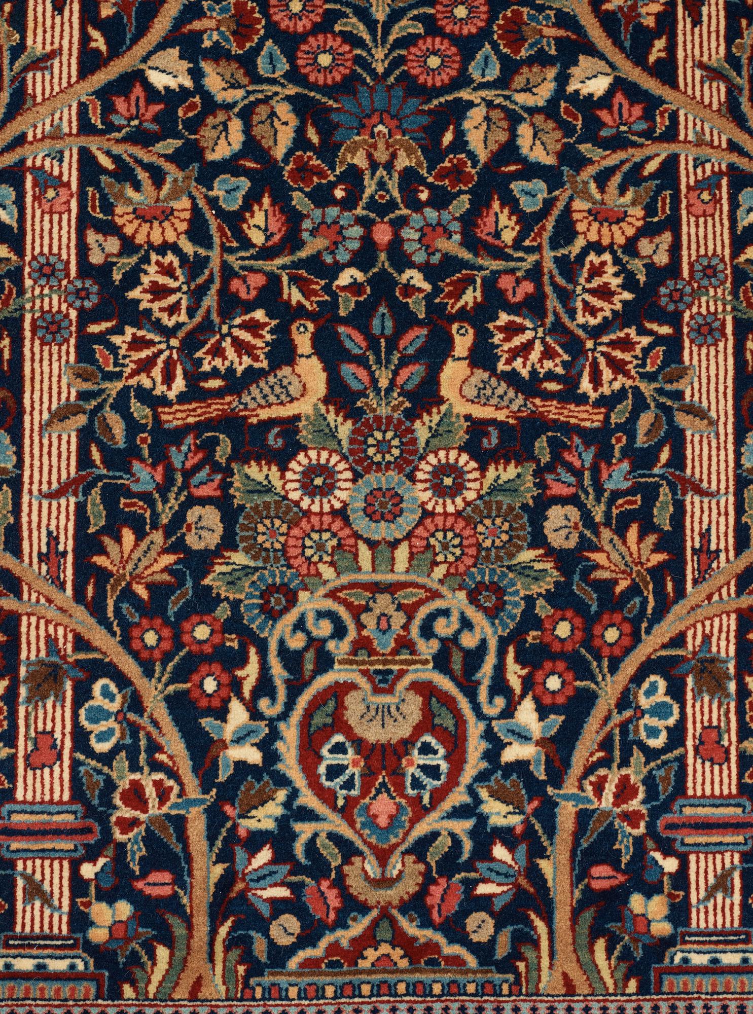 SEMI-ANTIQUE KASHAN DABIR. 158 x 108 cm.