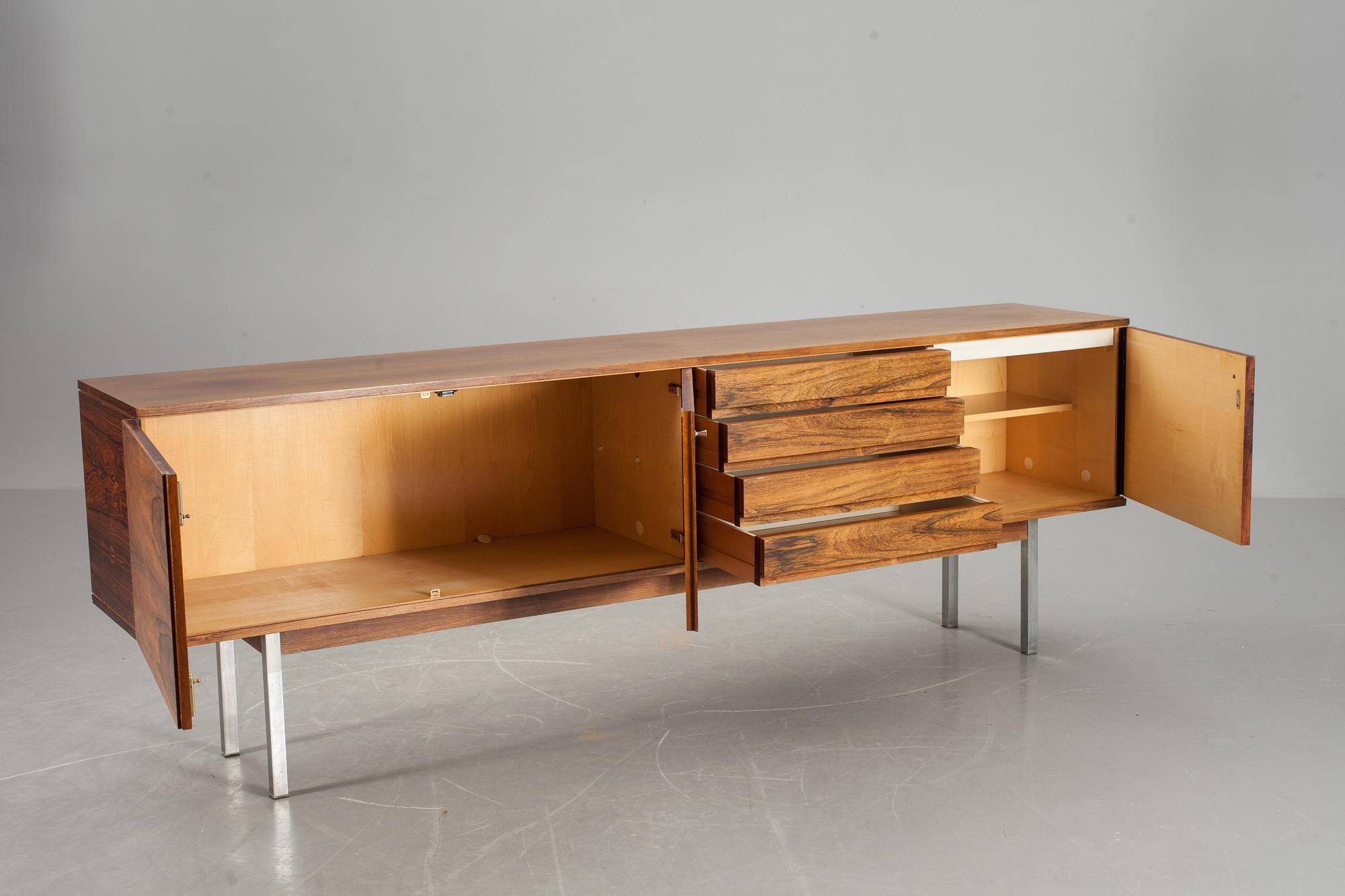 SIDEBOARD, Bartels Möbelstück, Tyskland,1960-tal,  etikettmärkt. Cites-intyg medföljer.
