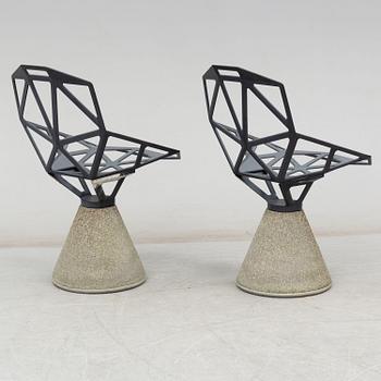 KONSTANTIN GRCIC, trädgårdsstolar, 2 stycken, "Chair One B", Magis, Italien, 2000-tal.