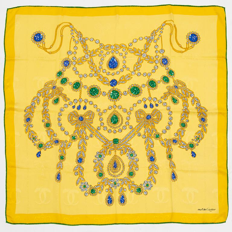 Cartier, a silk scarf.