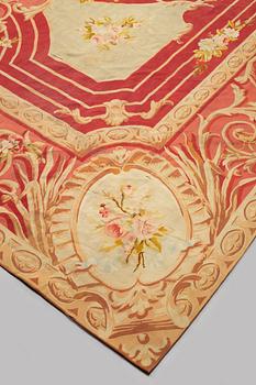 A carpet, tapestry weave, ca 625 x 431,5 cm, Aubusson the middle of the 19th century - around 1900, France.