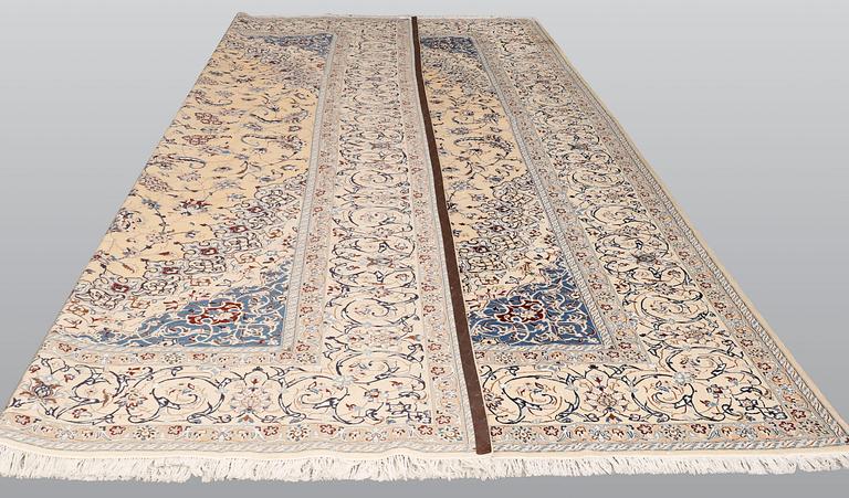 Matta, Nain Part Silk, S.K 9 LAA, Ca: 500,000 knutar/kvm, ca 480 x 338 cm.