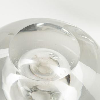 Timo Sarpaneva, two glass vases, Iittala, Finland 1954.