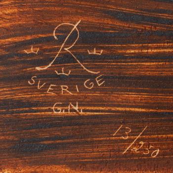 Gunnar Nylund, a stoneware sculpture, numbered 13/250.