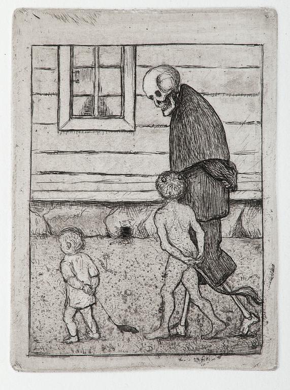 Hugo Simberg, "LEKKAMRATERNA".