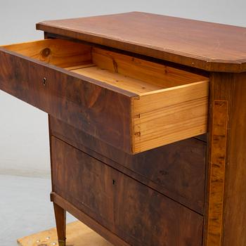 A Gustavian style chest of drawers, late 19th century.