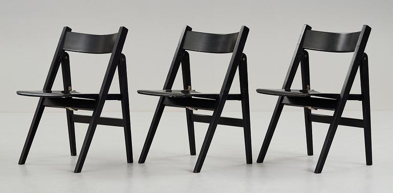 HANS J WEGNER, a set of 6+3+1 "Politiken" chairs for Getama, Denmark.