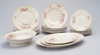 ASTIASTO, 48 osaa, posliinia, "Irmeli" Arabia, 1940-luku.