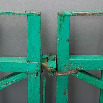 A pair of wooden gates, 20th century.