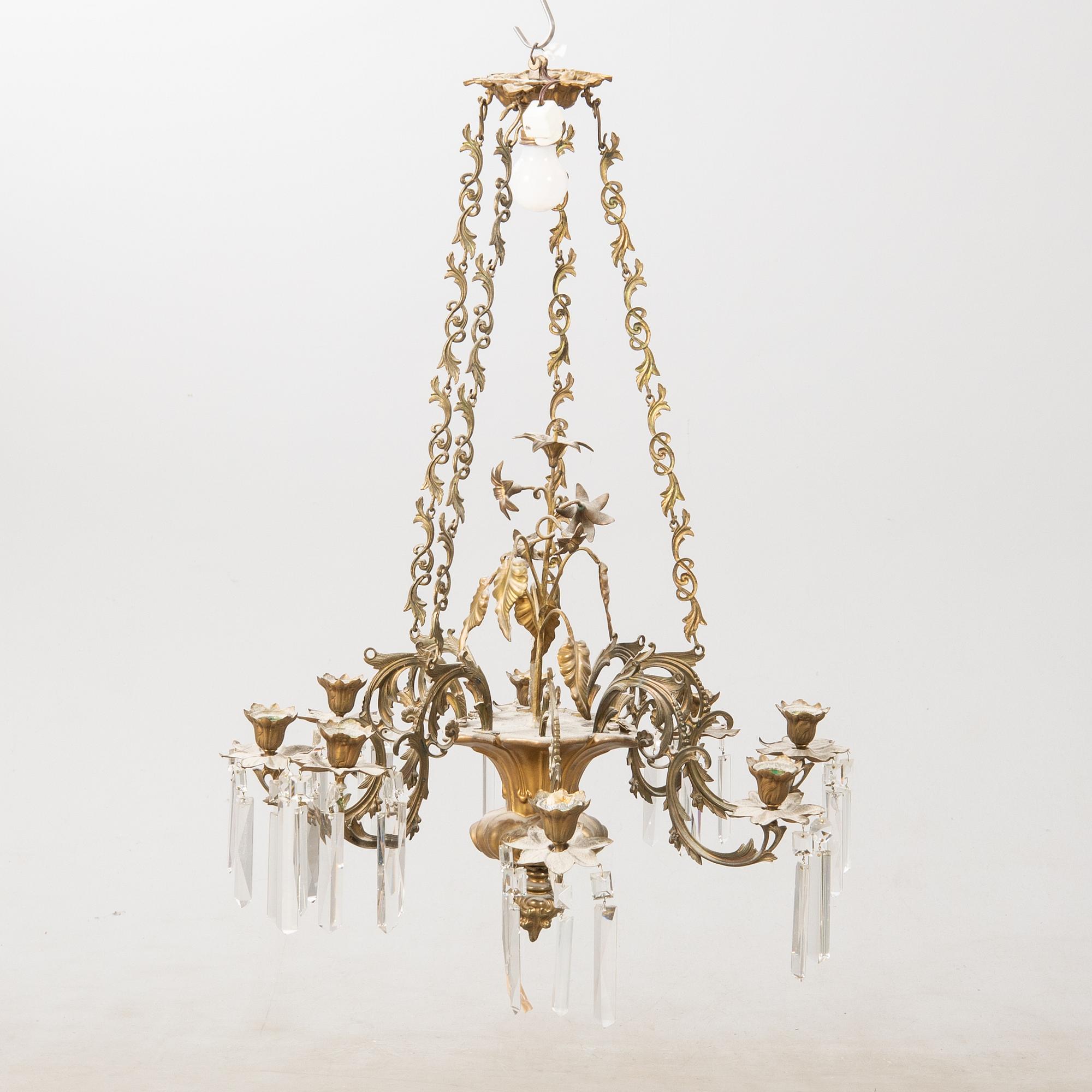Chandelier Neo-Rococo late 19th century.
