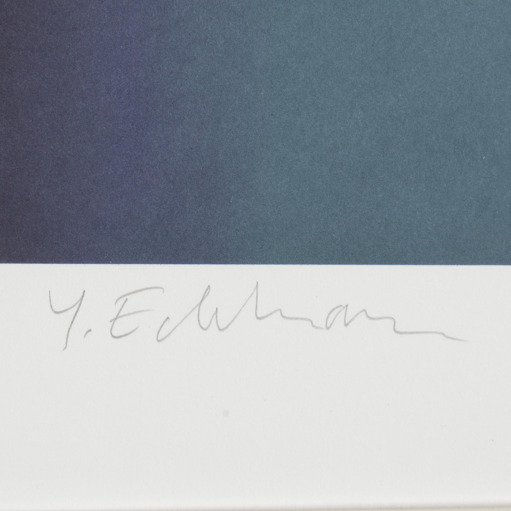 A signed litograph in colours by Yrjö Edelmann.