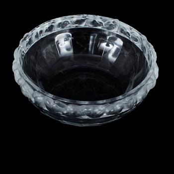 SKÅL, glas, "Mésange", märkt Lalique, France.