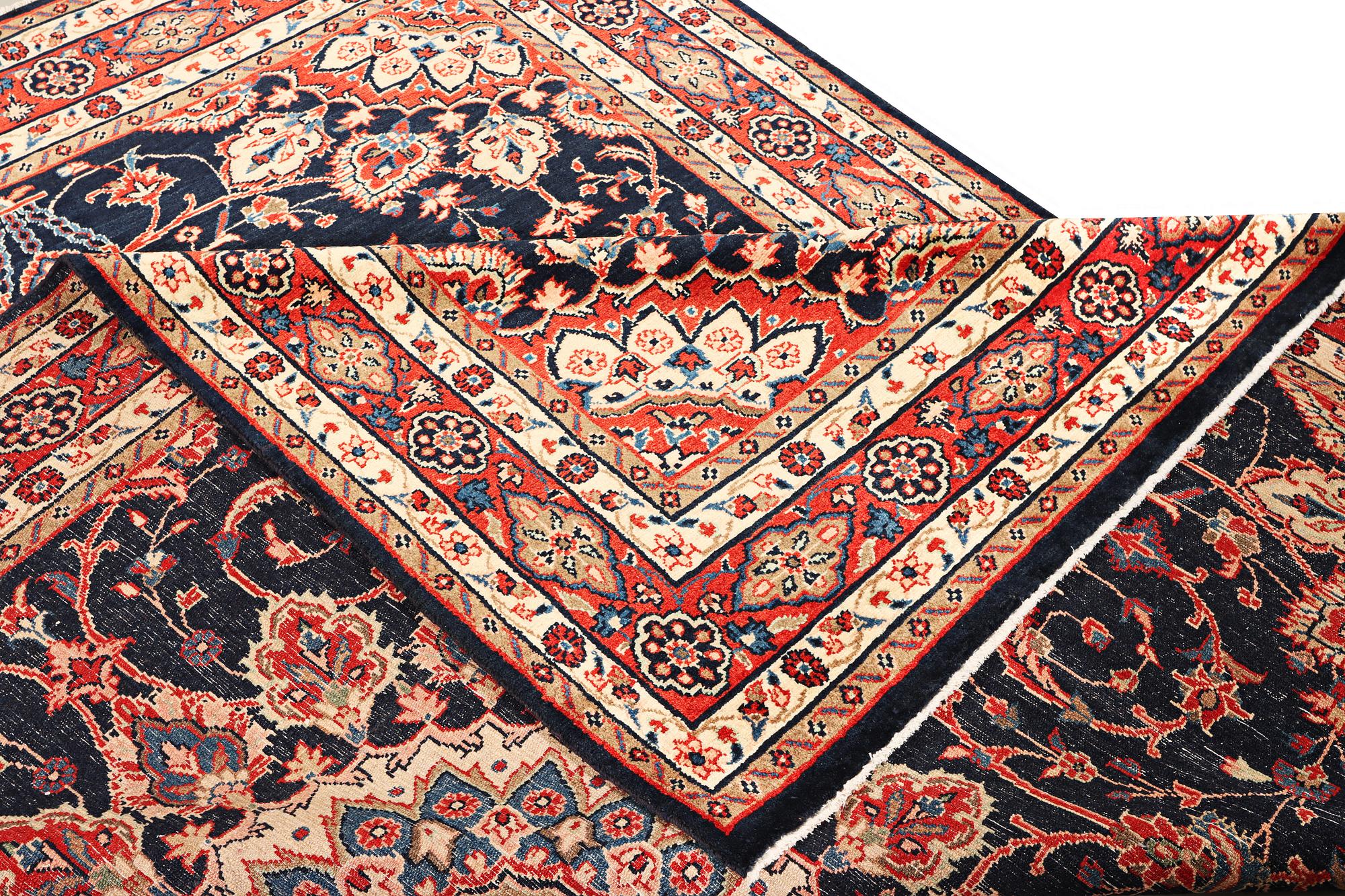 A Hamadan carpet, c. 312 x 216 cm.