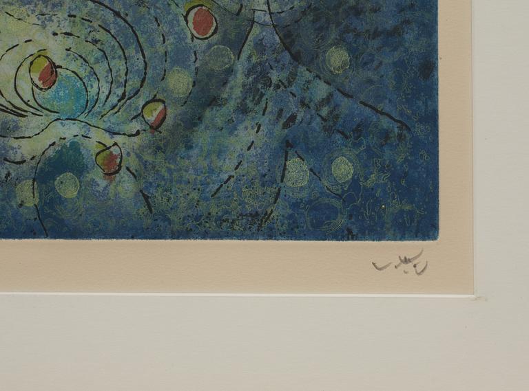 ROBERTO MATTA, färgetsning, signerad och numrerad 41/100.