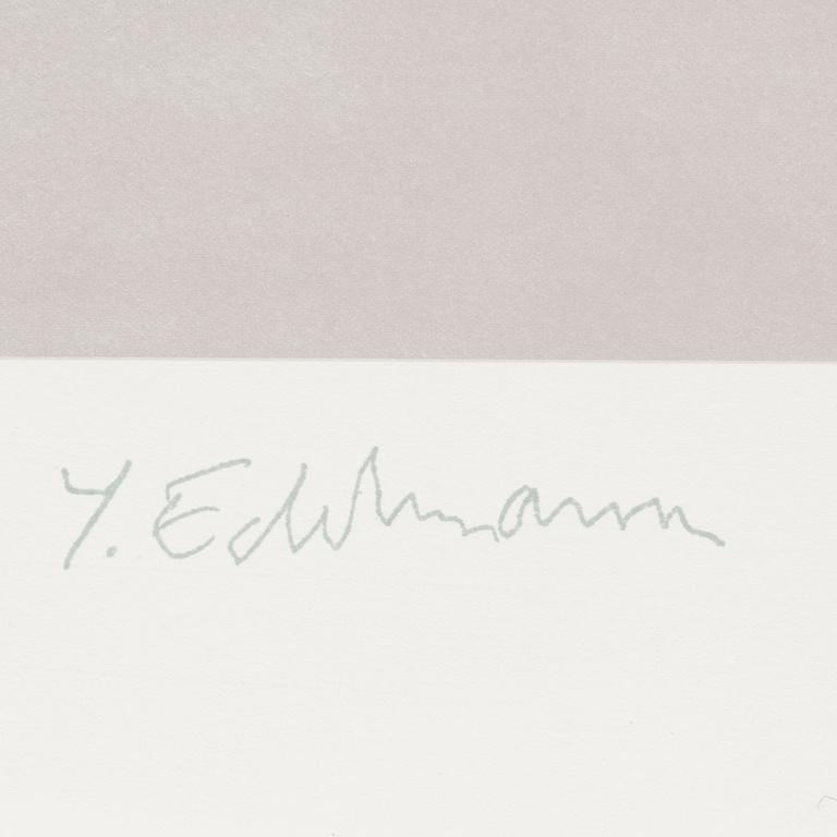 Yrjö Edelmann, färglitografi, 1991, signerad EA 18/30.