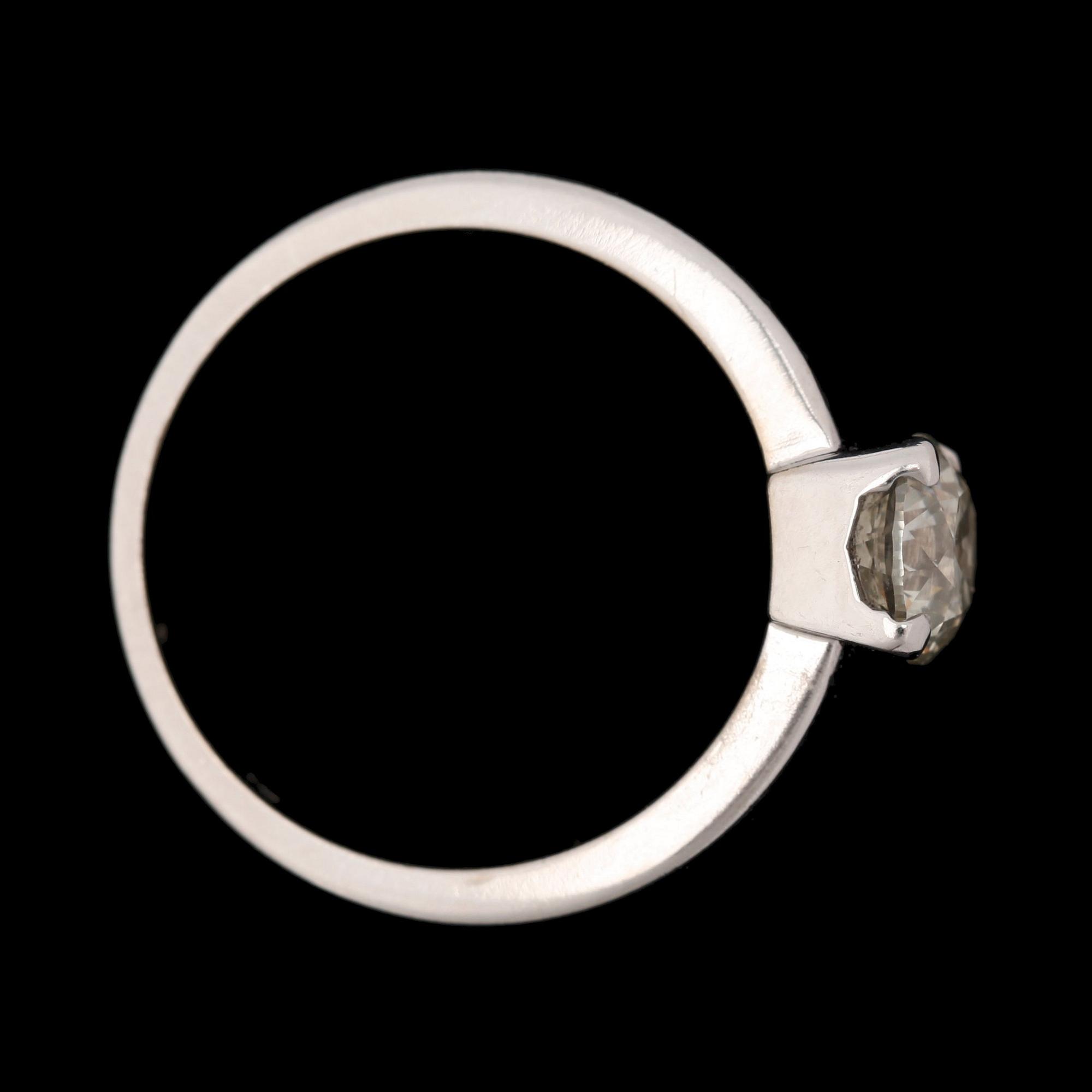 A brilliant cut diamond ring, app. 0.85 cts.
