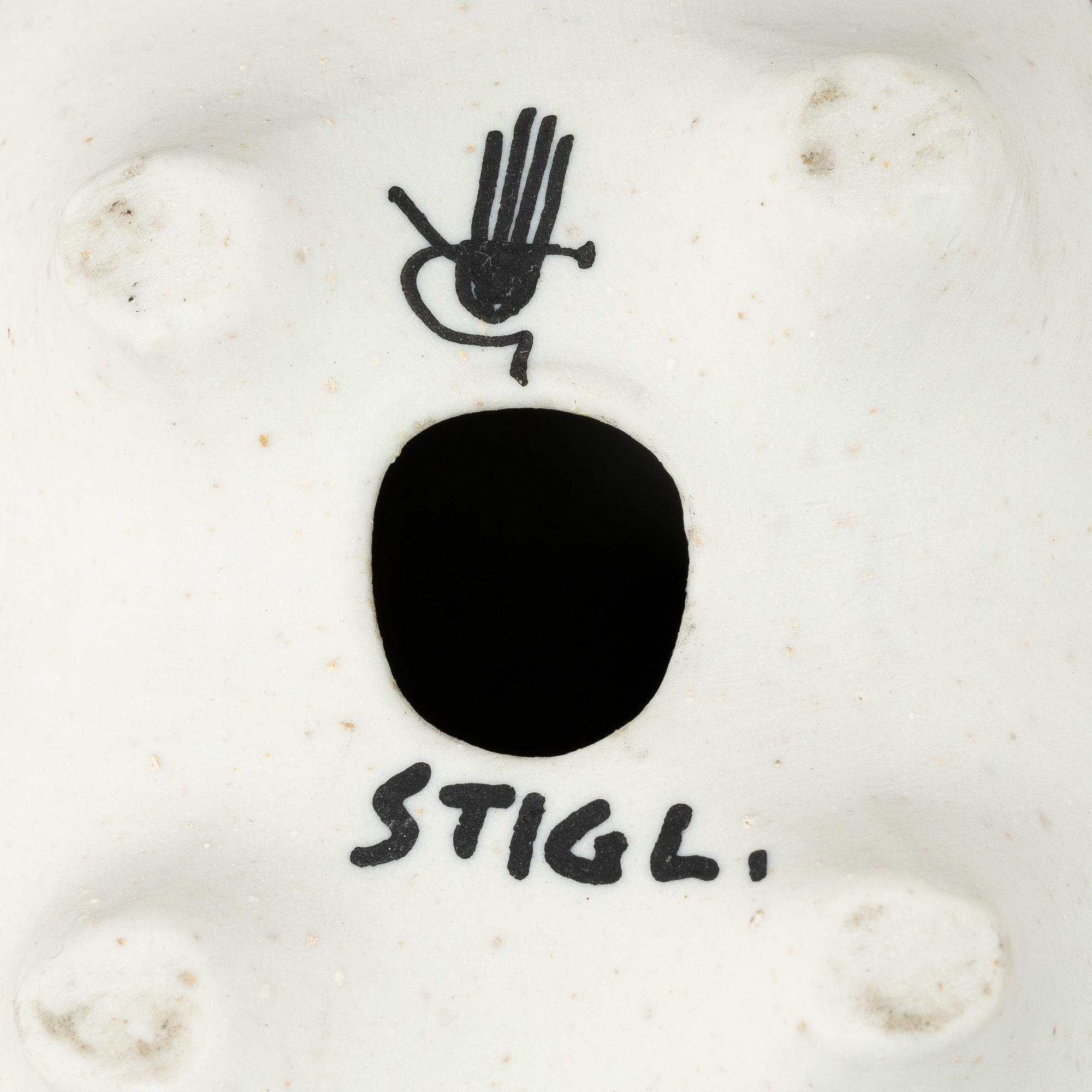 Stig Lindberg, a stoneware sculpture "Springare", Gustavsberg, in production 1952-1972.