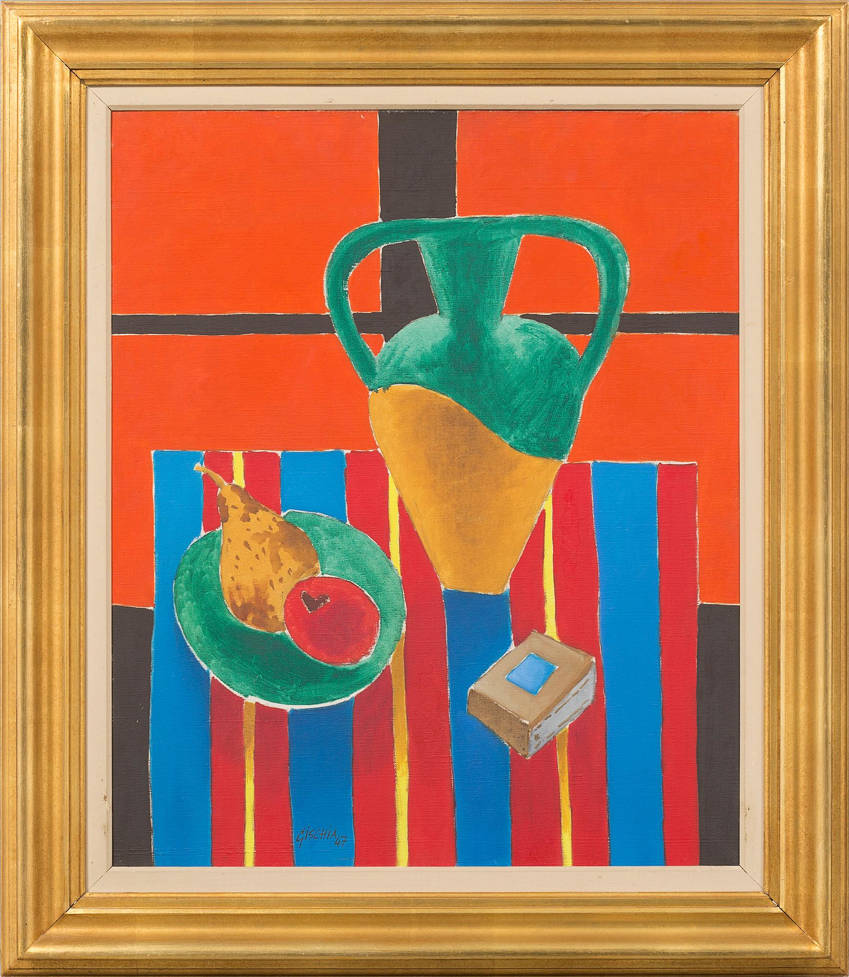 LÉON GISCHIA, olja på duk, signerad och daterad 47.