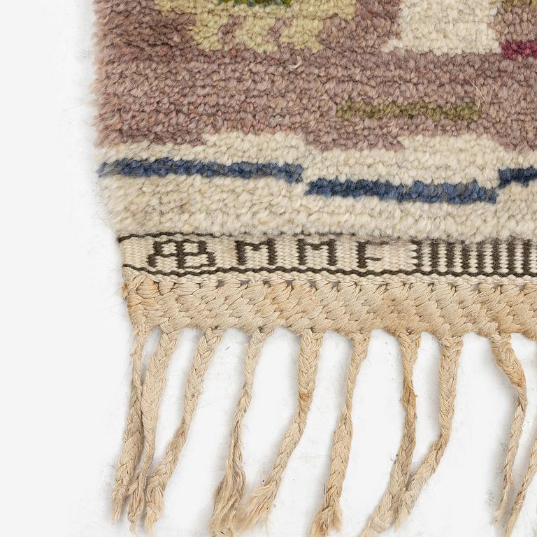 Märta Måås-Fjetterström, a carpet, 'Ängarna', knotted pile, c 307 x 206 cm, signed AB MMF.