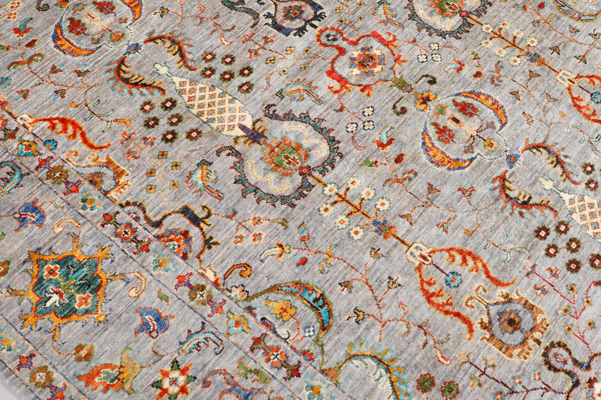 A rug, Ziegler design, approx. 240 x 172 cm.