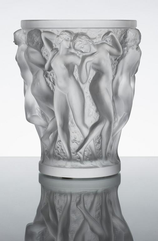 VAS, "Bacchantes", glas, Lalique, enligt uppgift inköpt på 1970-talet.