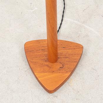 A 1940/50s teak floor lamp.
