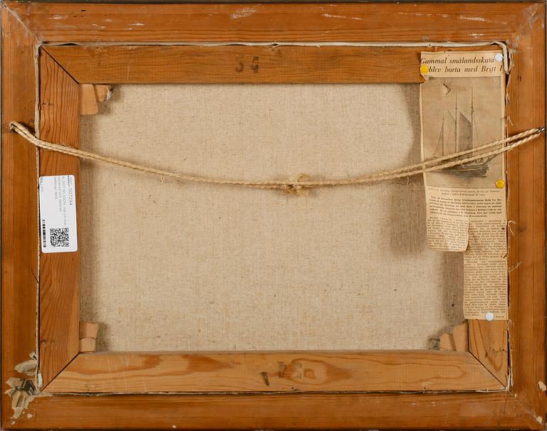 ALGOT NILSSON, olja på duk, signerad och daterad Skillinge 1943.