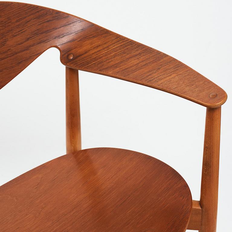 AN AKSEL BENDER MADSEN & EJNER LARSEN, "Metropolitan chair" for Fritz Hansen, Denmark 1950´s.
