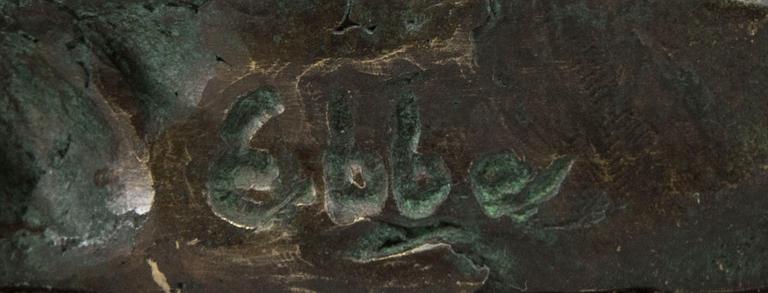 AXEL EBBE, A SIGNED BRONZE.